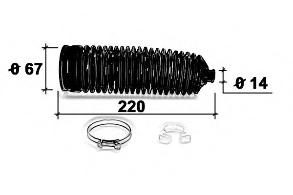 OCAP 0902555 Bellow Set, steering
